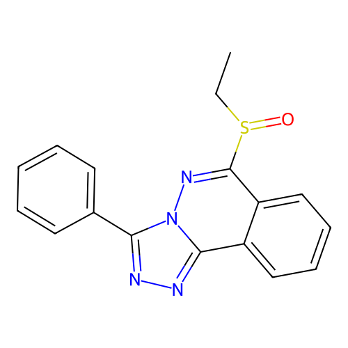 1,2,4-Triazolo(3,4-a)phthalazine, 6-(ethylsulfinyl)-3-phenyl- structure