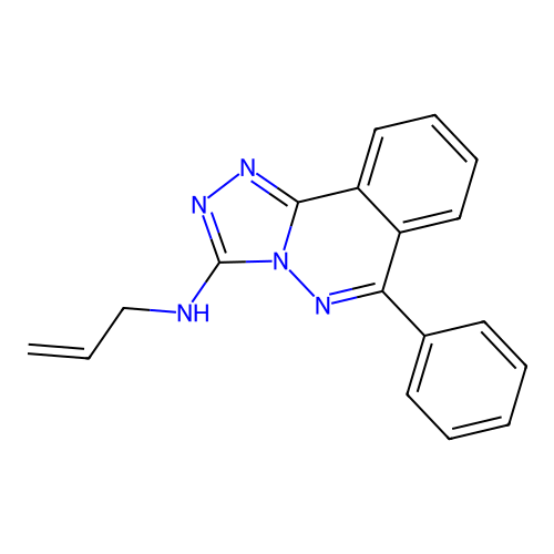 1,2,4-Triazolo(3,4-a)phthalazine, 6-phenyl-3-(2-propenylamino)- structure