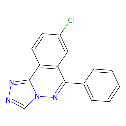 1,2,4-Triazolo(3,4-a)phthalazine, 8-chloro-6-phenyl- structure