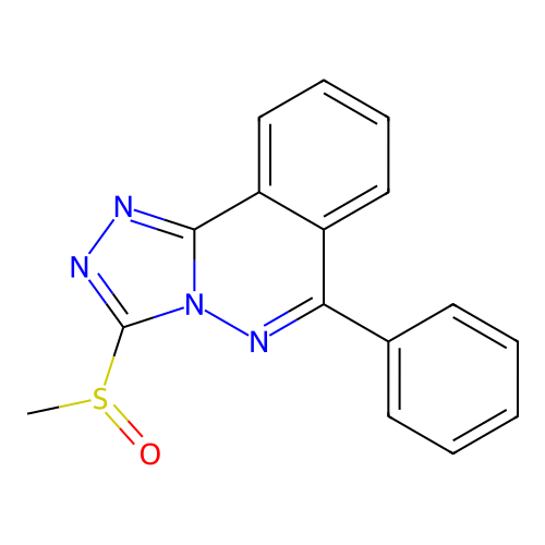 1,2,4-Triazolo(3,4-a)phthalazine, 3-(methylsulfinyl)-6-phenyl- structure