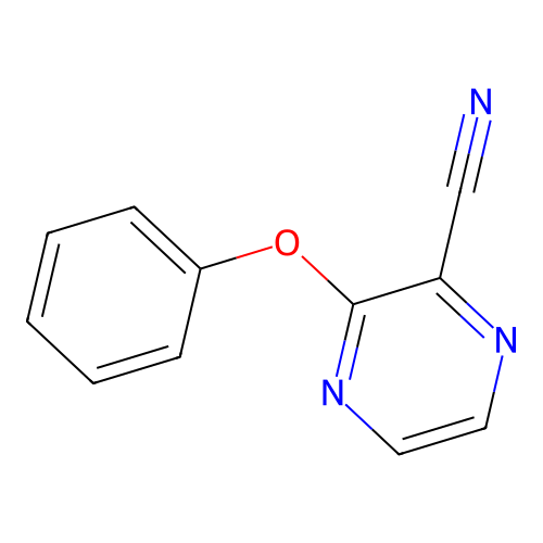 3-Phenoxypyrazine-2-carbonitrile structure