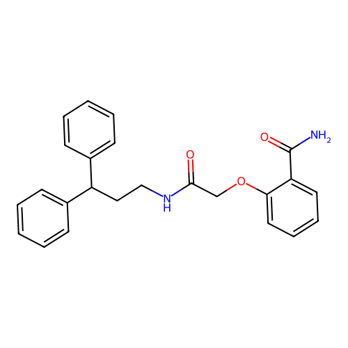 2-{[(3,3-Diphenylpropyl)carbamoyl]methoxy}benzamide structure