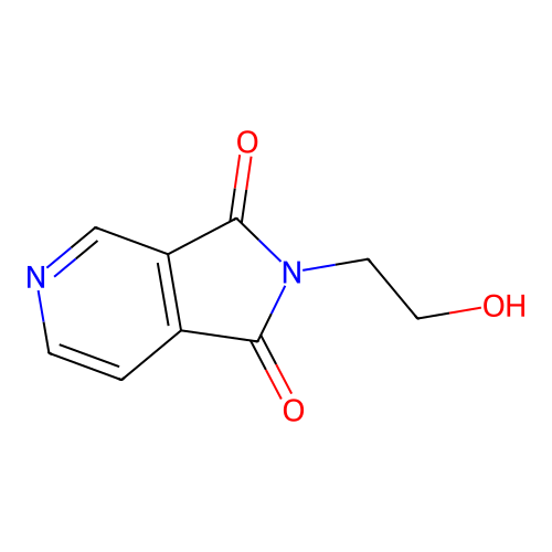 2-(2-hydroxyethyl)-1H,2H,3H-pyrrolo[3,4-c]pyridine-1,3-dione structure