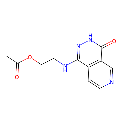 2-((4-Hydroxypyrido(3,4-d)pyridazin-1-yl)amino)ethyl acetate structure