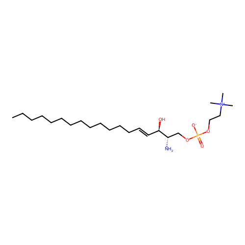 Sphingosine-1-phosphocholine structure