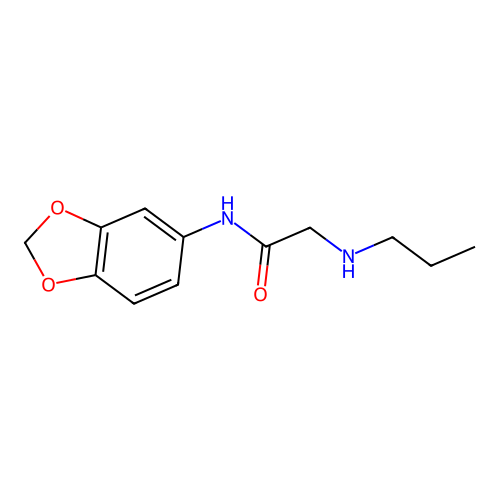 n-(Benzo[d][1,3]dioxol-5-yl)-2-(propylamino)acetamide structure