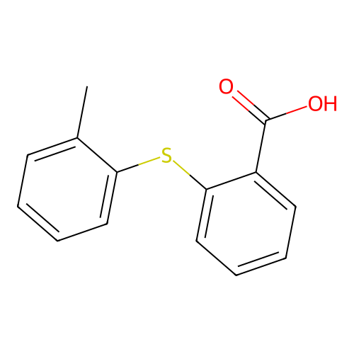 Benzoic acid, 2-[(2-methylphenyl)thio]- structure