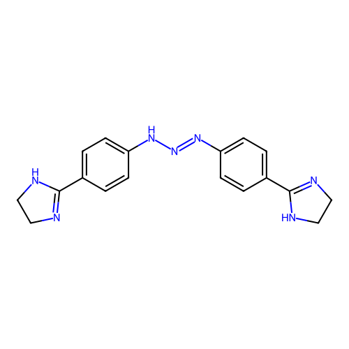 1H-Imidazole, 2,2'-(1-triazene-1,3-diyldi-4,1-phenylene)bis(4,5-dihydro- structure
