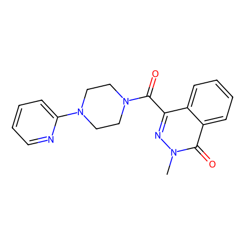 2-methyl-4-{[4-(2-pyridyl)piperazino]carbonyl}-1(2H)-phthalazinone structure