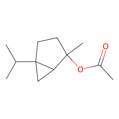 Sabinene hydrate acetate structure