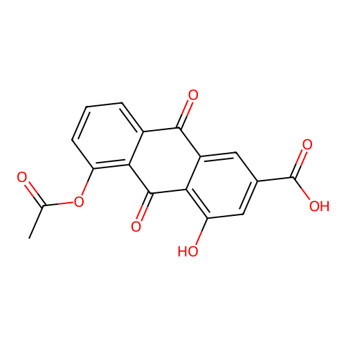 5-Acetyl Rhein structure