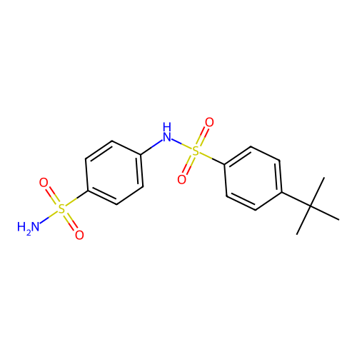 4-tert-butyl-N-(4-sulfamoylphenyl)benzene-1-sulfonamide structure