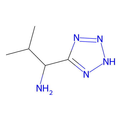 2-methyl-1-(2H-1,2,3,4-tetrazol-5-yl)propan-1-amine structure