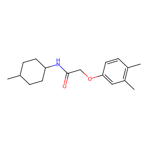 2-(3,4-dimethylphenoxy)-N-(4-methylcyclohexyl)acetamide structure