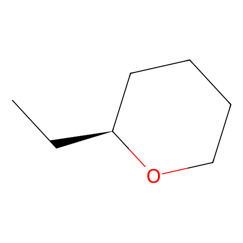 2H-Pyran, 2-ethyltetrahydro-, (S)- structure
