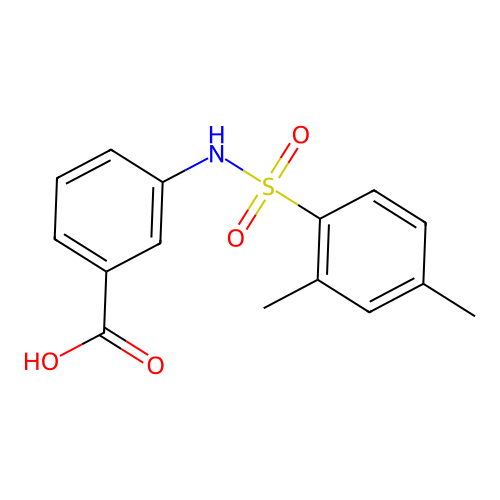 3-(2,4-Dimethyl-benzenesulfonylamino)-benzoic acid structure