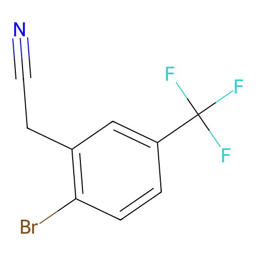 2-Bromo-5-(trifluoromethyl)phenylacetonitrile structure