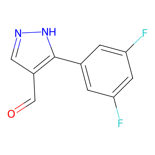 5-(3,5-Difluorophenyl)-1H-pyrazole-4-carbaldehyde structure