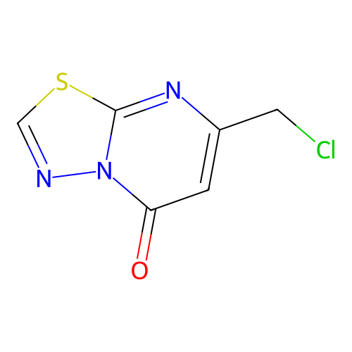 7-(chloromethyl)-5H-[1,3,4]thiadiazolo[3,2-a]pyrimidin-5-one structure