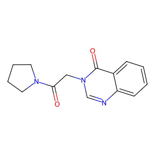 3-(2-Oxo-2-pyrrolidin-1-ylethyl)quinazolin-4-one structure