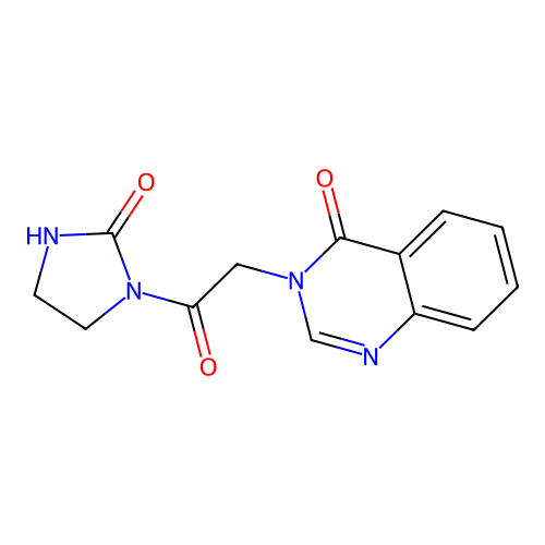 3-[2-oxo-2-(2-oxoimidazolidin-1-yl)ethyl]quinazolin-4(3H)-one structure
