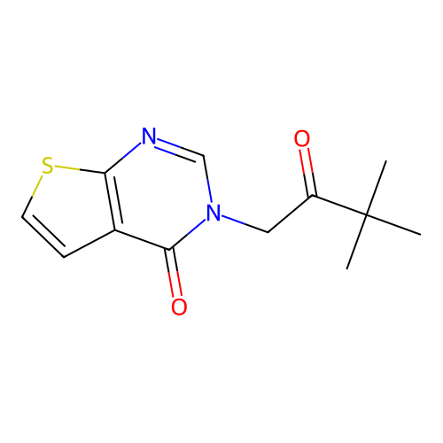 3-(3,3-Dimethyl-2-oxobutyl)thieno[2,3-d]pyrimidin-4(3h)-one structure