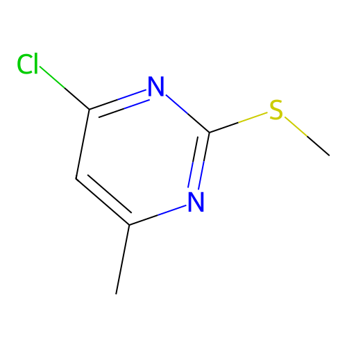 4-Chloro-6-methyl-2-(methylthio)pyrimidine structure