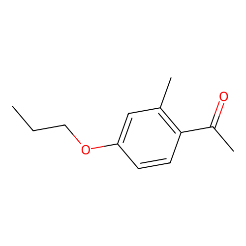 1-(2-Methyl-4-propoxyphenyl)ethanone structure