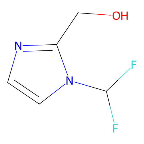 [1-(difluoromethyl)-1H-imidazol-2-yl]methanol structure