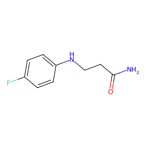 3-[(4-Fluorophenyl)amino]propanamide structure