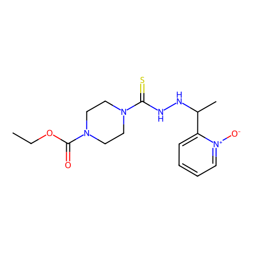 2-[1-[2-[  methyl]hydrazino]ethyl]pyridine1-oxide structure