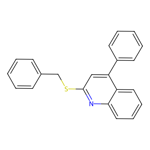 2-(Benzylsulfanyl)-4-phenylquinoline structure