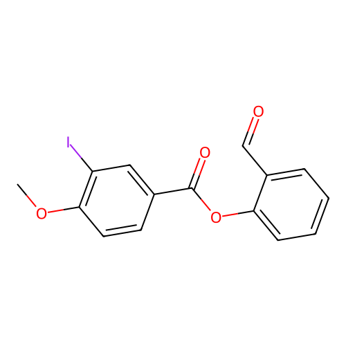 (2-Formylphenyl) 3-iodo-4-methoxybenzoate structure