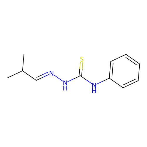 1-(2-Methylpropylideneamino)-3-phenylthiourea structure