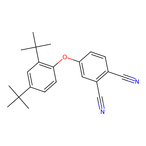 4-(2,4-二叔丁基苯氧基)邻苯二甲腈 structure