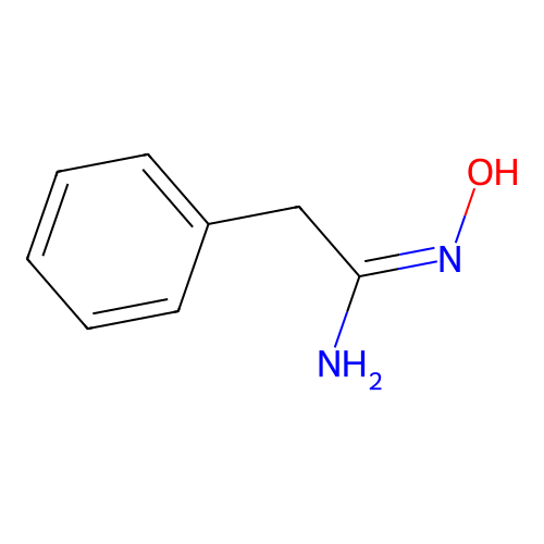 (1E)-N'-hydroxy-2-phenylethanimidamide structure