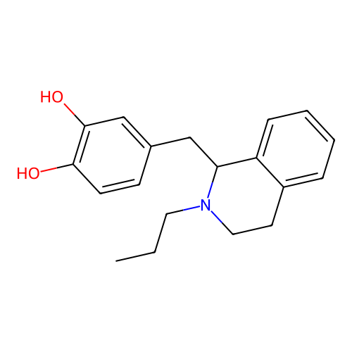 4-[(2-Propyl-1,2,3,4-tetrahydroisoquinolin-1-yl)methyl]benzene-1,2-diol structure