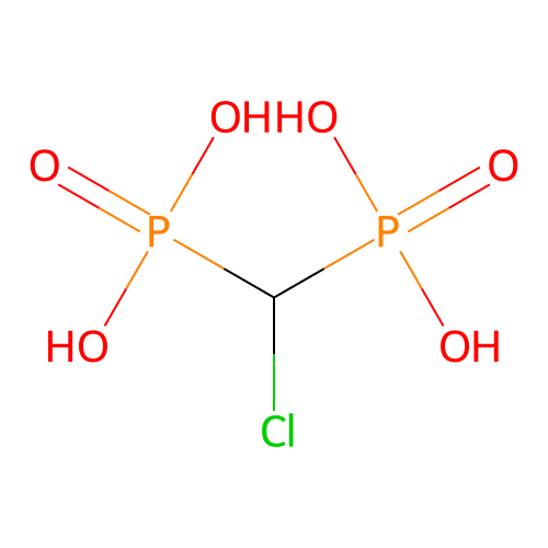 [Chloro(phosphono)methyl]phosphonic acid structure