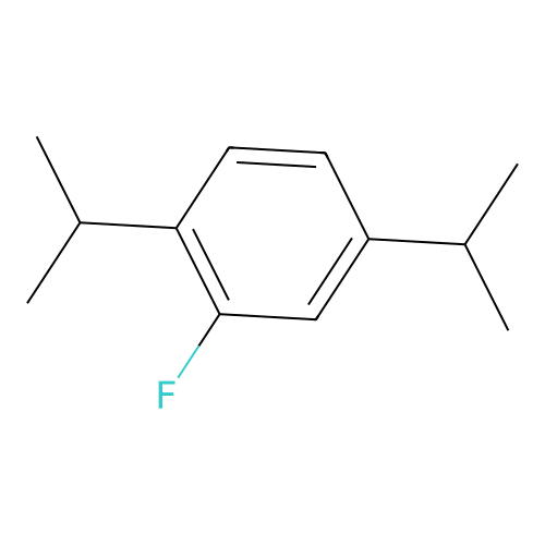 Benzene, 2-fluoro-1,4-bis(1-methylethyl)- structure
