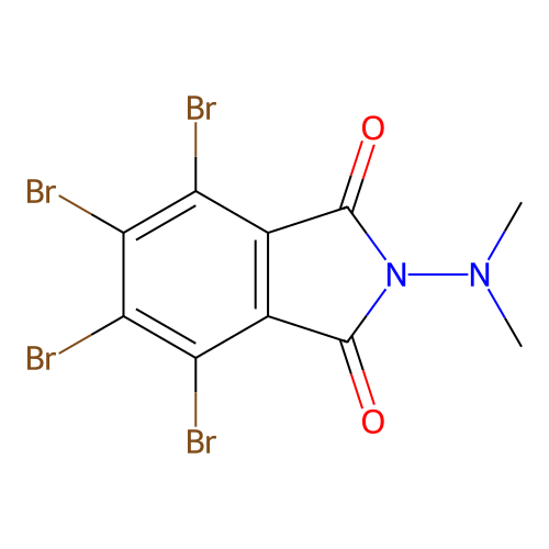 4,5,6,7-Tetrabromo-2-(dimethylamino)isoindole-1,3-dione structure