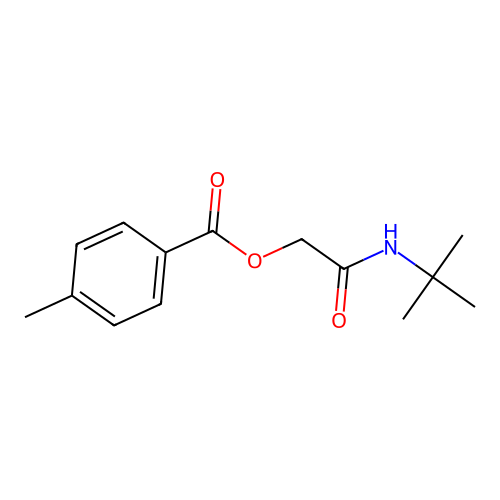 2-(Tert-butylamino)-2-oxoethyl 4-methylbenzoate structure