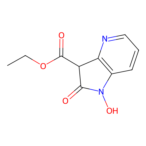 Ethyl 2,3-dihydro-1-hydroxy-2-oxo-1H-pyrrolo[3,2-b]pyridine-3-carboxylate structure
