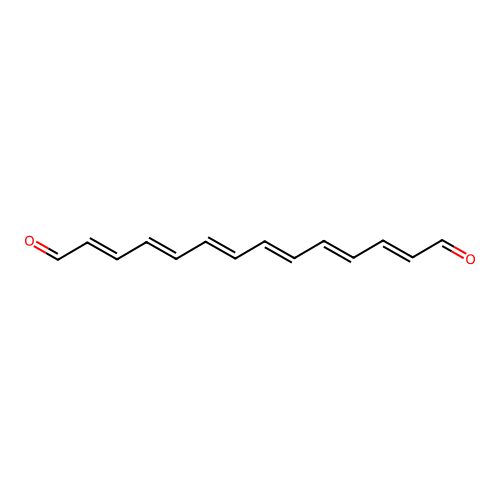2,4,6,8,10,12-Tetradecahexaenedial structure