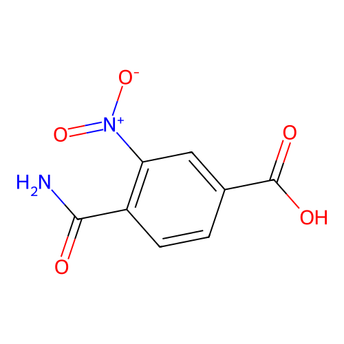 4-Carbamoyl-3-nitrobenzoic acid structure
