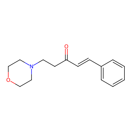 1-Penten-3-one, 5-(4-morpholinyl)-1-phenyl- structure