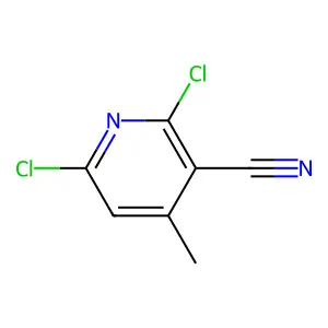 3-Cyano-2,6-dichloro-4-methylpyridine structure