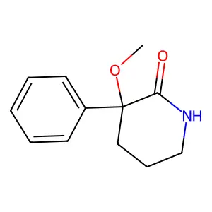 3-Methoxy-3-phenyl-2-piperidinone structure