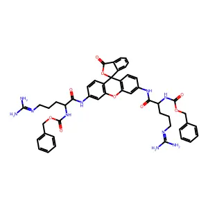 N-Benzyloxycarbonylargininamidorhodamine structure