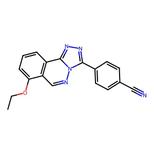 Benzonitrile, 4-(6-ethoxy-1,2,4-triazolo(3,4-a)phthalazin-3-yl)- structure