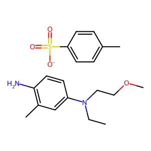 1,4-Benzenediamine, N4-ethyl-N4-(2-methoxyethyl)-2-methyl-, 4-methylbenzenesulfonate structure